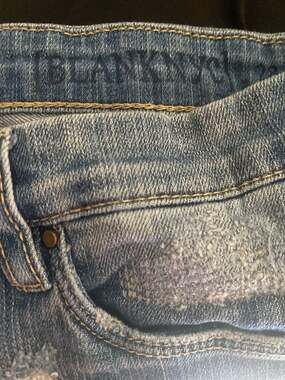 [BLANKNYC] Distressed Sashiko Boro Patched Jeans Size 28